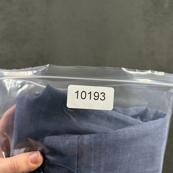 PT01 Pants Mens 36x30 Blue Easy Fit Stretch Wool Blend 5 Pocket Performance - Picture 14 of 14